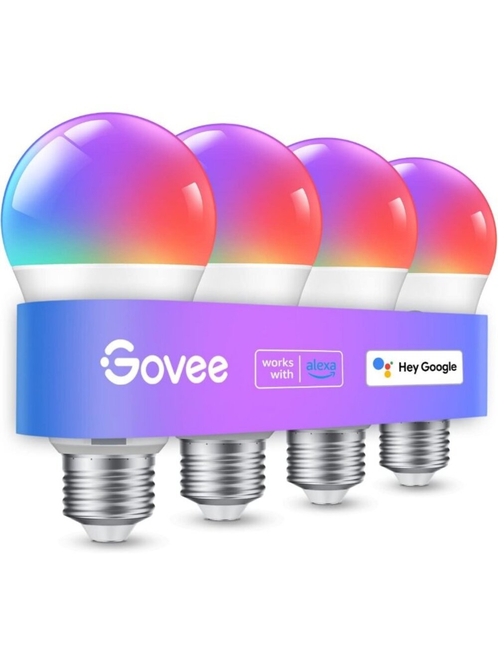Color Changing Smart Light Bulbs, WiFi & Bluetooth, 16M RGB Colors, Music Sync